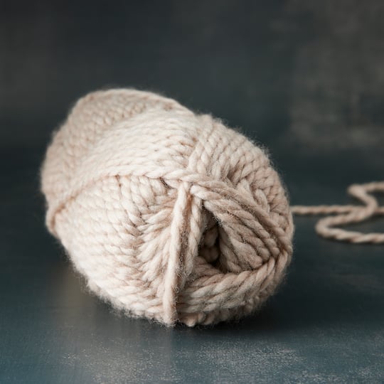 Loops & Threads Cozy Wool Yarn - Super Bulky 4.5oz Clematis Color For Knitting & Crochet